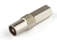 PAL накручивающийся разъем для коаксиального кабеля RG-6/U, папа (male)