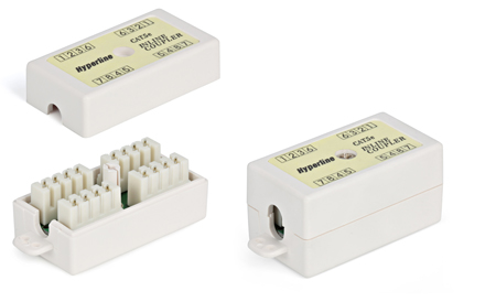 Проходной адаптер RJ-45, категория 5e, IDC