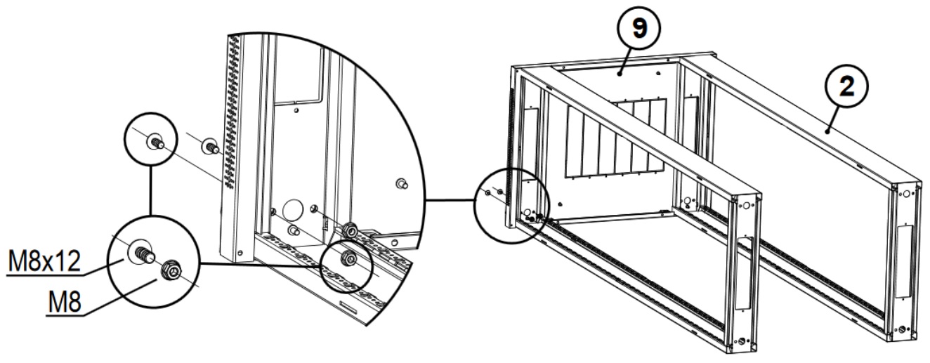 Сборка шкафов металлических. Телекоммуникационная стойка схема сборки ст-2м. Сборка стойки 19 дюймов. Схема сборки телекоммуникационного шкафа. Схема сборки серверного шкафа.
